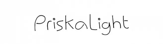 Priska Light  नि: शुल्क फ़ॉन्ट्स डाउनलोड