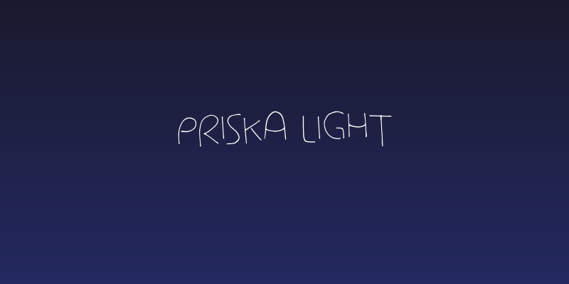 Priska Light Social Header