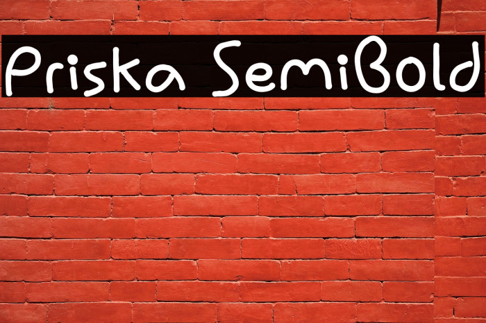 Priska SemiBold Example 1