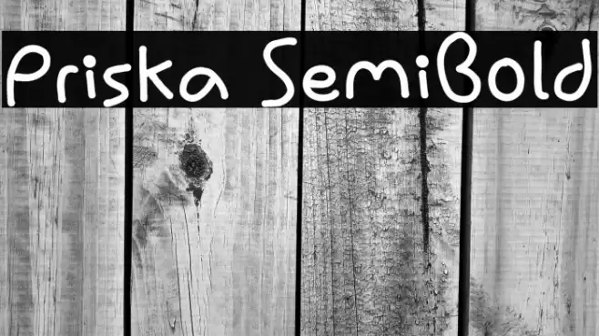 Priska SemiBold Font examples