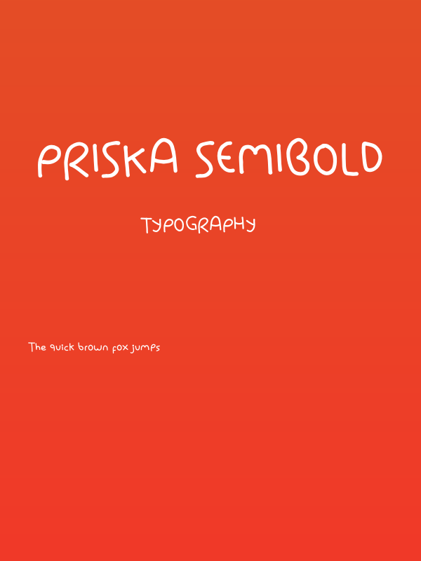 Priska SemiBold Poster
