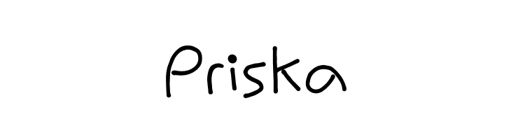 Priska  font caratteri gratis