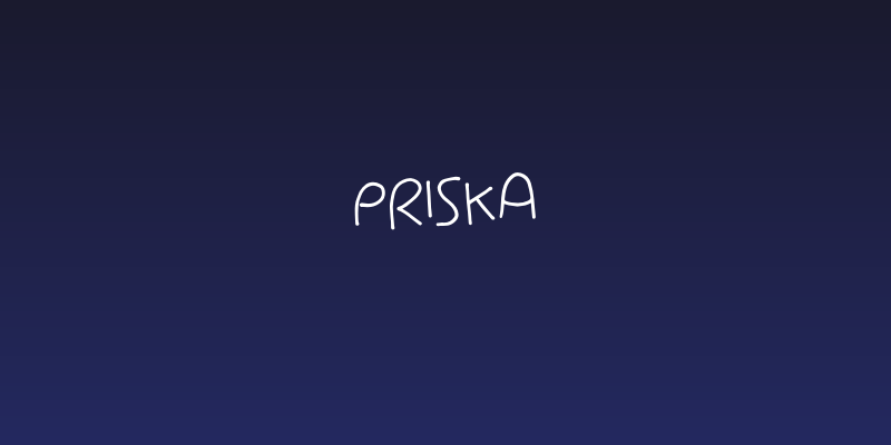 Priska Social Header