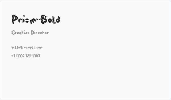 Prism-Bold Business Card