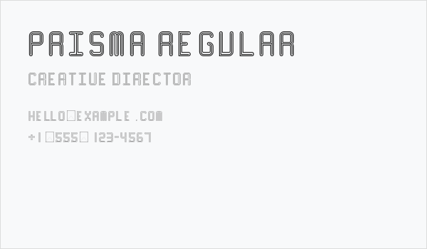 Prisma Regular Business Card