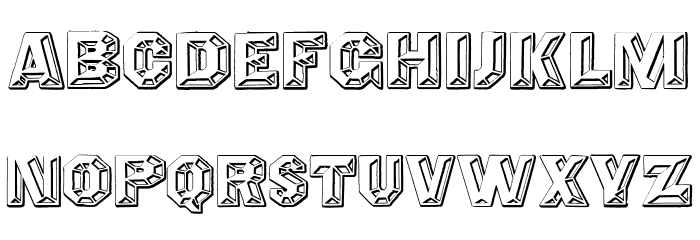 Prismatica Font LOWERCASE