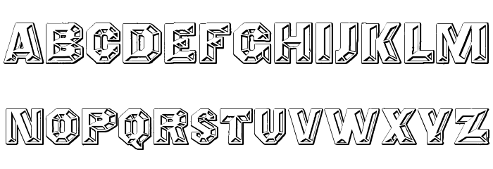 Prismatica Font LOWERCASE