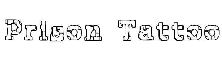Prison Tattoo  font caratteri gratis