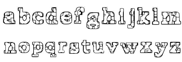 Prison Tattoo Font LOWERCASE