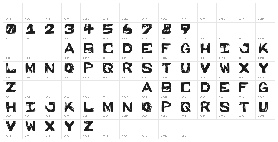 Prison Walls Character Map