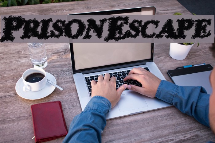 PrisonEscape Font examples