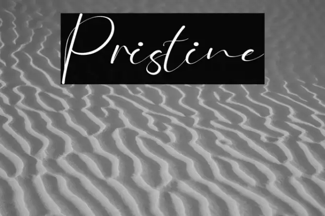 Pristine Font examples