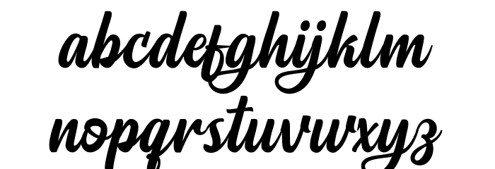 PristyneDEMO Font LOWERCASE