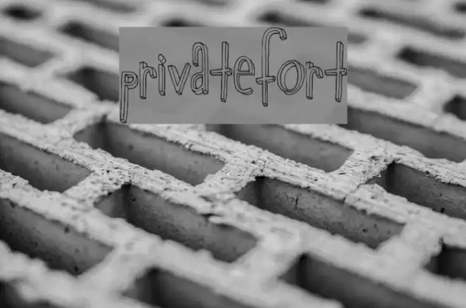 PrivateFort Font examples