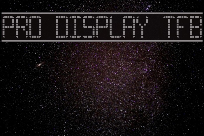Pro Display tfb フォント examples