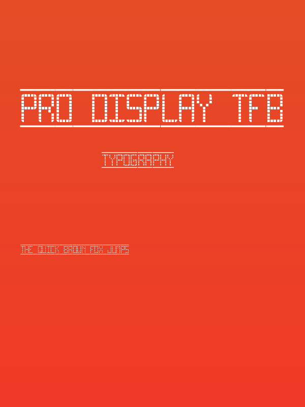 Pro Display tfb Poster