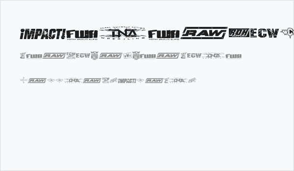 Pro Wrestling Logos Business Card