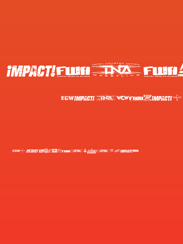 Pro Wrestling Logos Poster