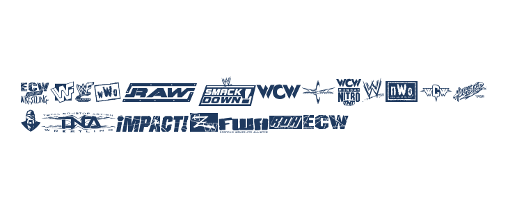 Pro Wrestling Logos Lowercase