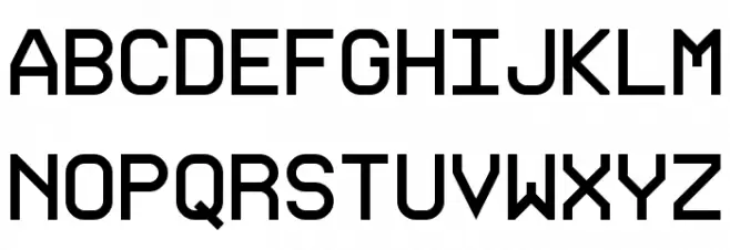 ProFontWindows 字体 大写