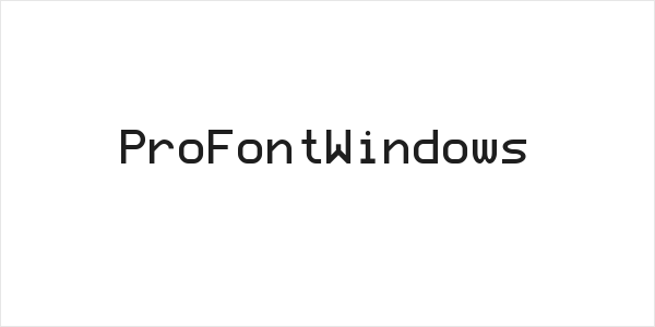 ProFontWindows Logo