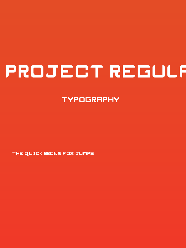 ProJecT Regular Poster