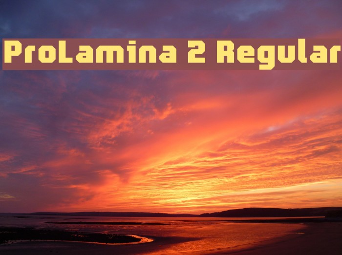ProLamina 2 Regular Font examples