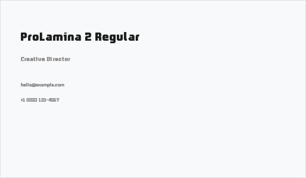 ProLamina 2 Regular Business Card