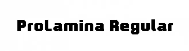 ProLamina Regular  baixar fontes gratis