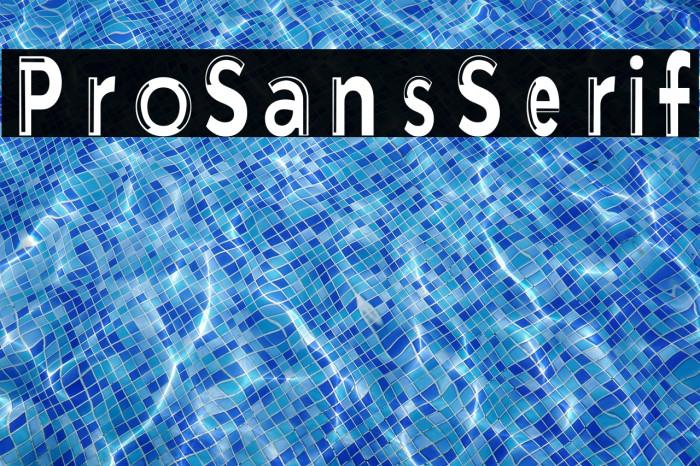 ProSansSerif Example 3