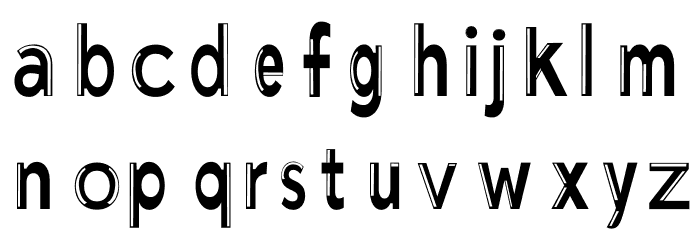 ProSansSerif Font LOWERCASE