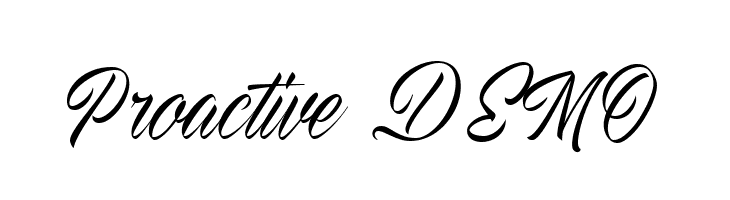 Proactive DEMO  Free Fonts Download