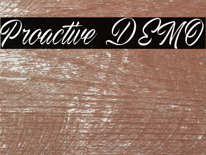 Proactive DEMO Example 2