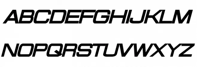 Probert Black Italic 字体 大写