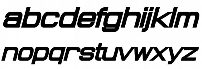 Probert Black Italic Schriftart Kleinbuchstaben