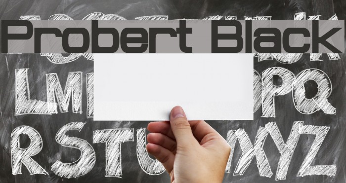 Probert Black Font examples