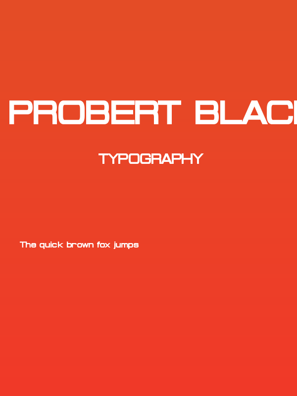 Probert Black Poster