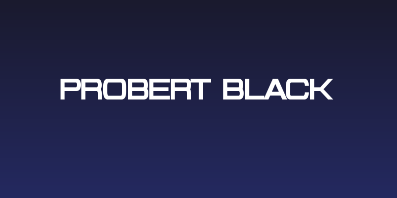 Probert Black Social Header