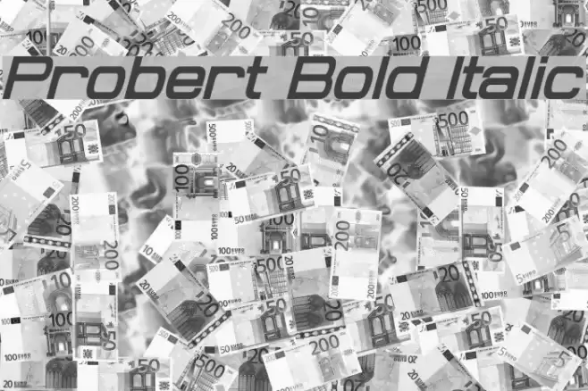 Probert Bold Italic Font examples