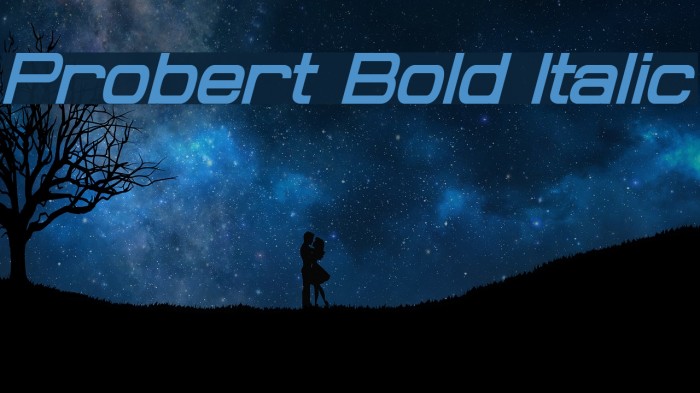 Probert Bold Italic Example 2