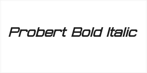 Probert Bold Italic Logo