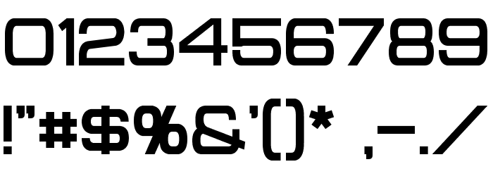 Probert Bold Font OTHER CHARS