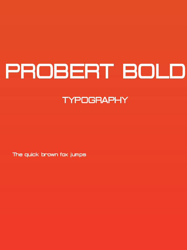 Probert Bold Poster