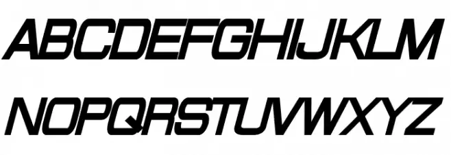 Probert Condensed Black Italic Schriftart Groß
