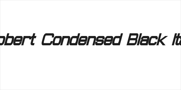 Probert Condensed Black Italic Logo
