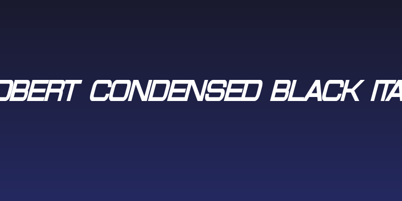 Probert Condensed Black Italic Social Header