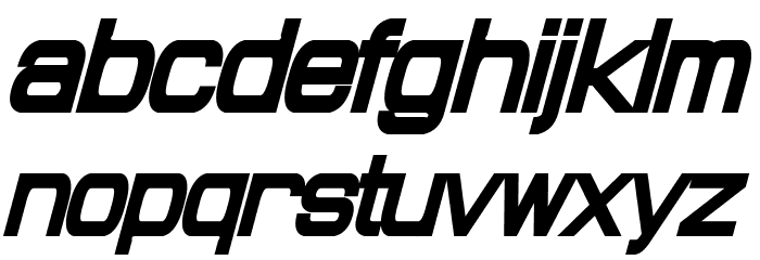 Probert Condensed Black Italic Font LOWERCASE