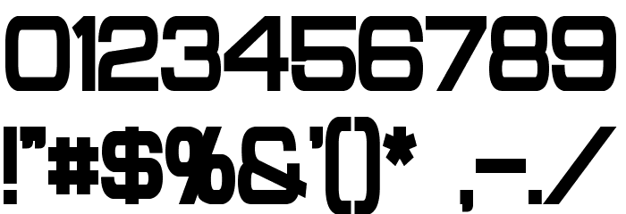 Probert Condensed Black Font OTHER CHARS