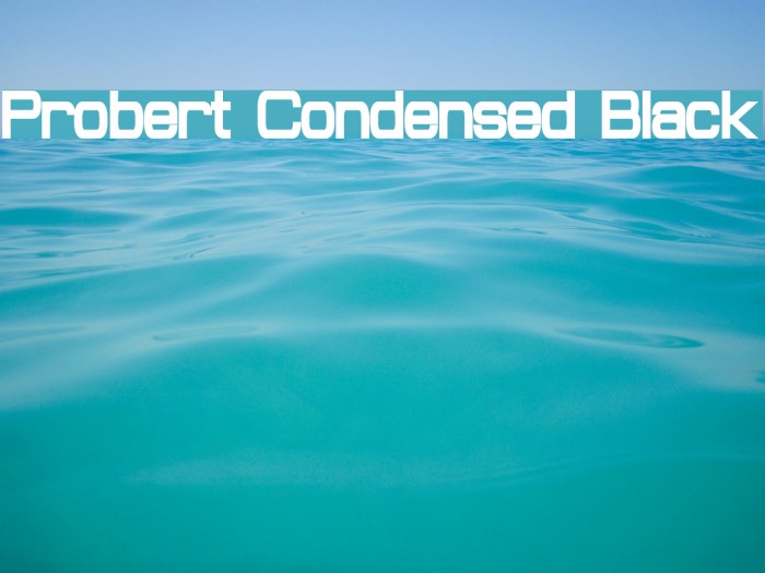 Probert Condensed Black Font examples