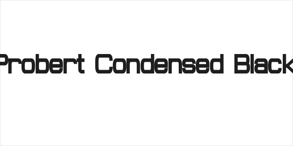 Probert Condensed Black Logo